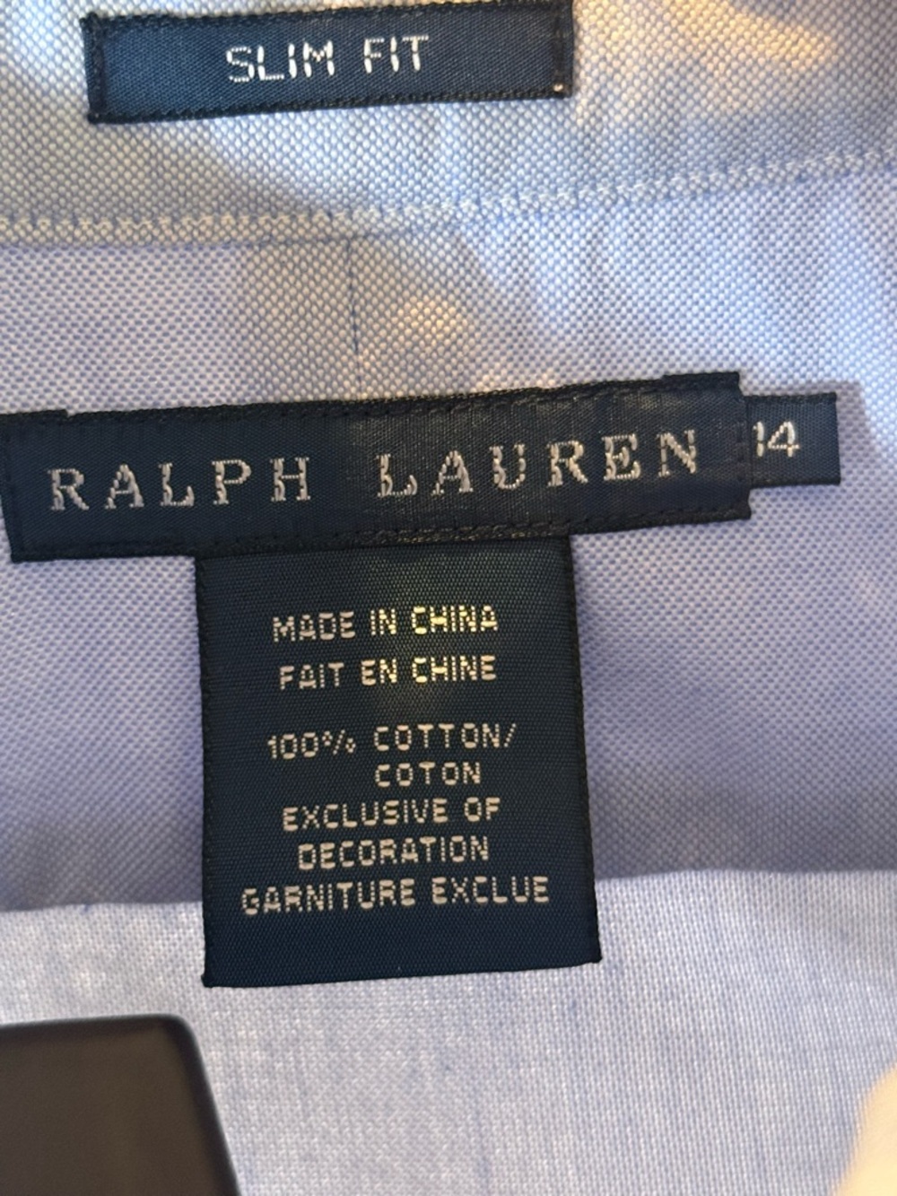 Ralph Lauren Light Blue Button-Down Oxford Shirt-slim fit - Picture 13 of 14